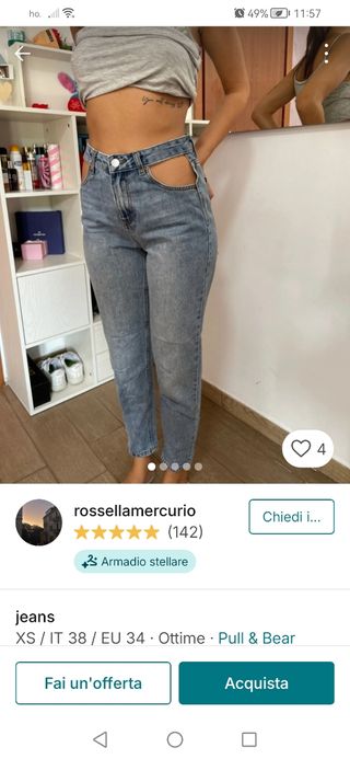 Set di 4 bellissimi 🖤 🤍, in vetro decorativi