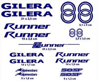 Pegatinas gilera runner