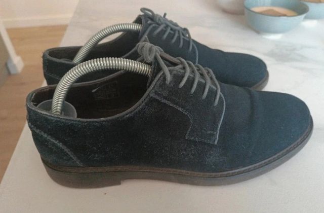 Zapatos cordones de serraje hombre T40