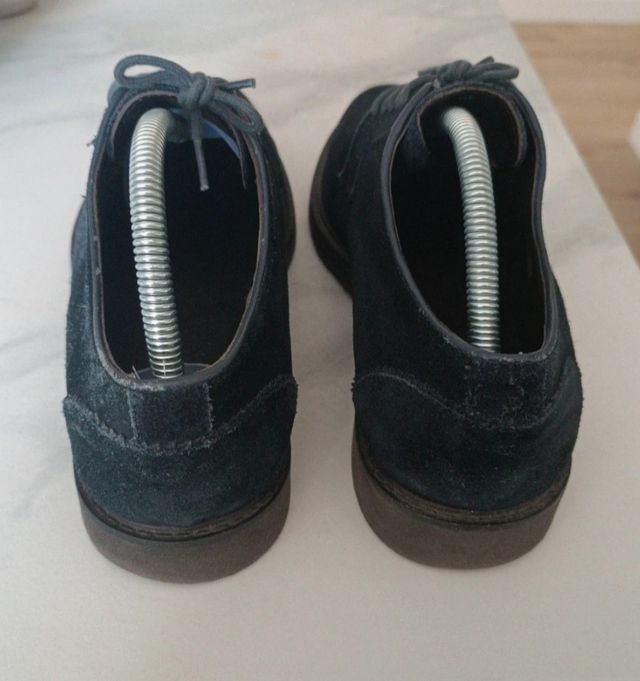 Zapatos cordones de serraje hombre T40