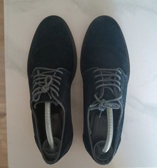 Zapatos cordones de serraje hombre T40