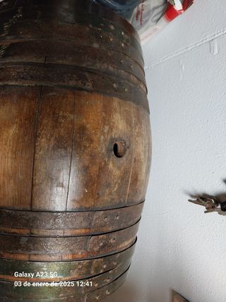 Barrica de vino.