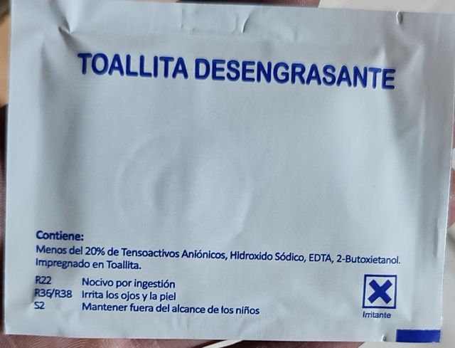 Toallitas desengrasantes 