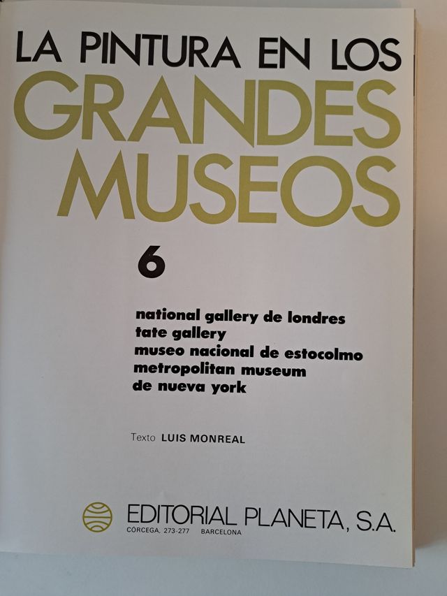 Libros - La Pintura en los Grandes Museos
