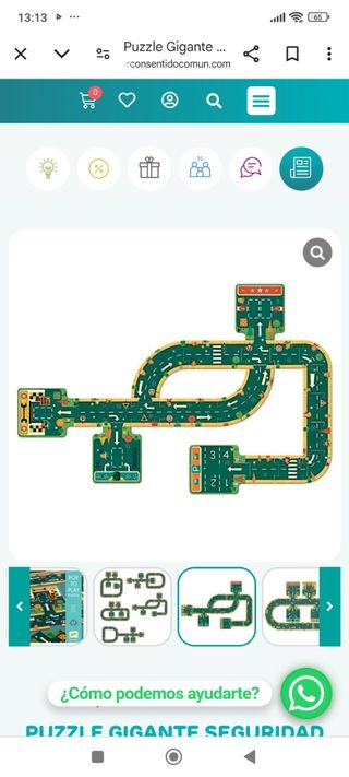 Puzzle gigante seguridad vial poptoplay