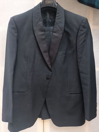 Smoking Negro de Lana Virgen Talla Grande