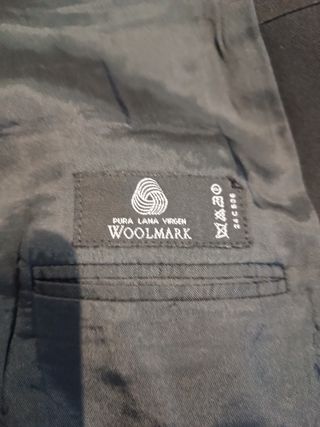 Smoking Negro de Lana Virgen Talla Grande