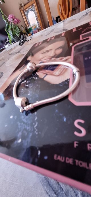 Pulsera serpenteada plata