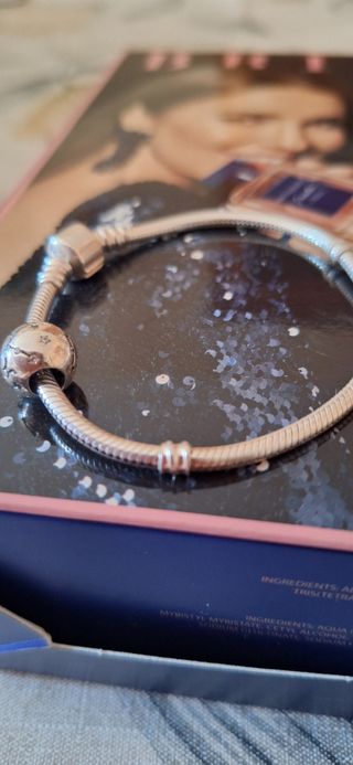 Pulsera serpenteada plata