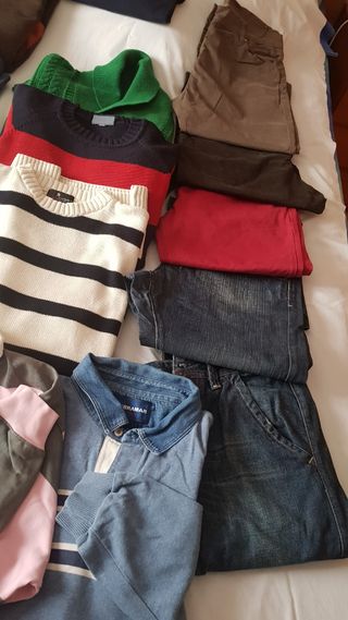 Lote de ropa de hombre de invierno.