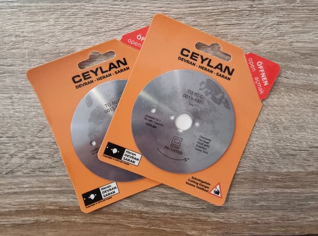 2 Cuchillo liso de ceylan 80mm