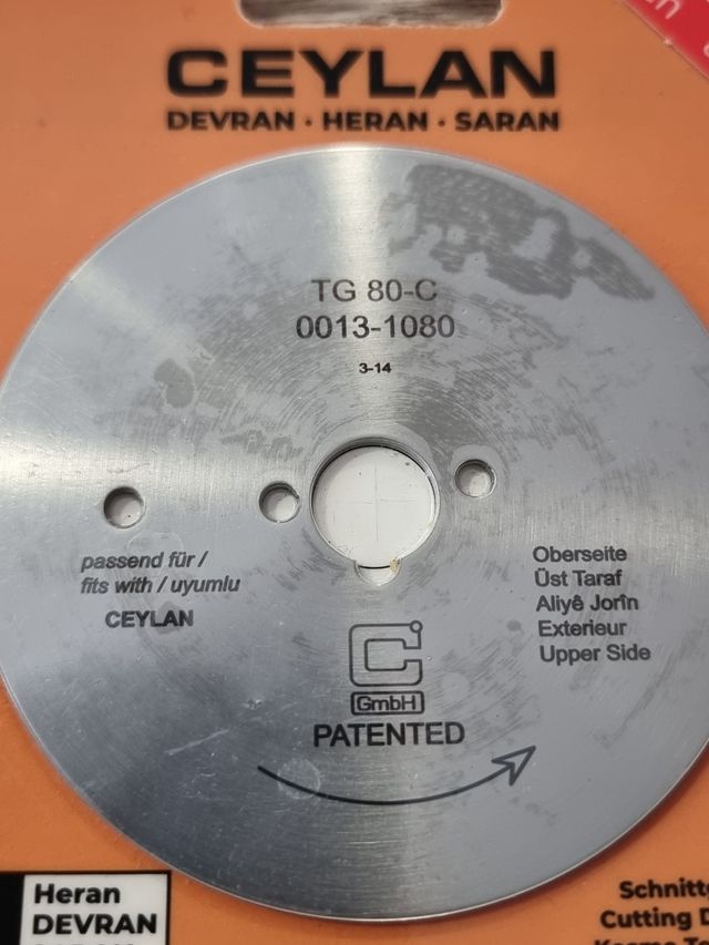 2 Cuchillo liso de ceylan 80mm