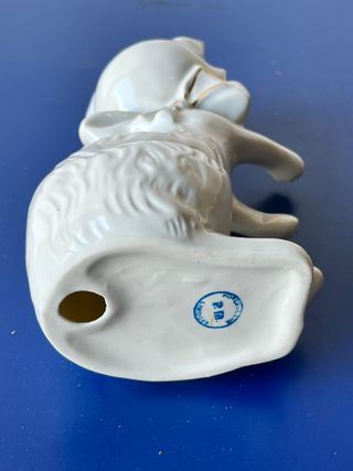 Gatto Bianco Ornamentale Vintage in Ceramica