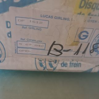 Discos de freno de opel omega a(v87)