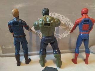 Superhéroes Spiderman capitan america