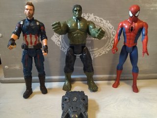 Superhéroes Spiderman capitan america