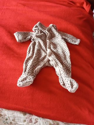Babygrow veludo 1 mês