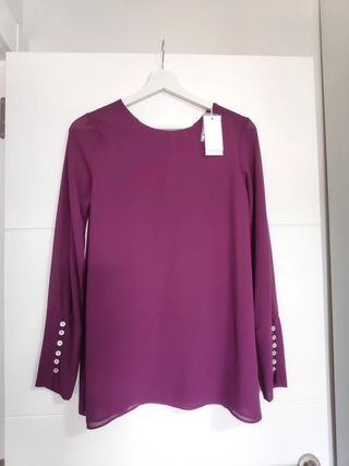 Blusa Sigma morada de Bimani Biombo 13