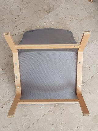 IKEA Nolmyra - Silla de madera de abedul gris
