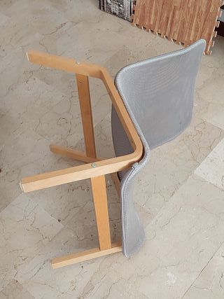IKEA Nolmyra - Silla de madera de abedul gris