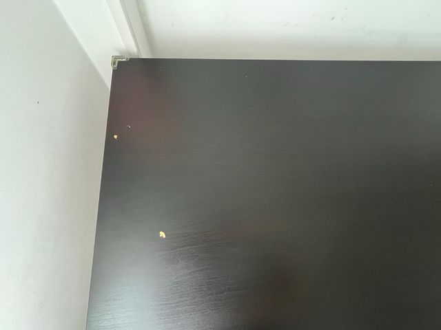 Mesa negra con patas 150x75x70 cm