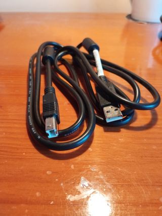 Cable USB-A macho a USB-B macho 2 m