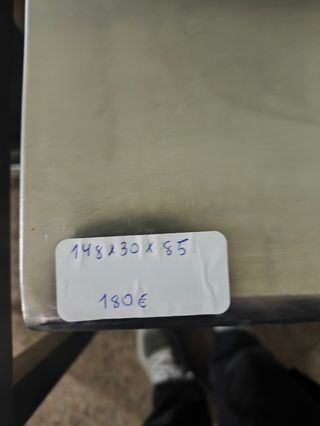 MESA DE ACERO BARATA 148 CM