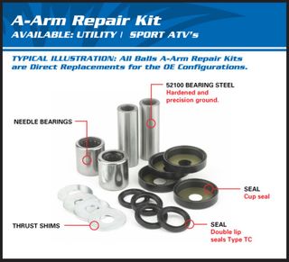 KIT RODAMIENTOS TRAPECIO SUPERIOR SUZUKI LTZ 400