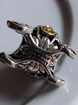 Charm carroza disney plata 