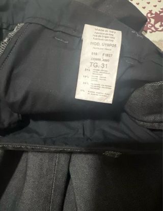  Pantaloni Neri Ragazzo Uomo Invernale Firmato 