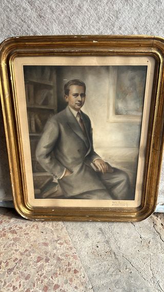 RETRATO ENMARCADO FIRMADO