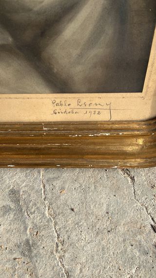 RETRATO ENMARCADO FIRMADO