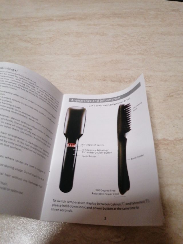 Spazzola capelli ionica