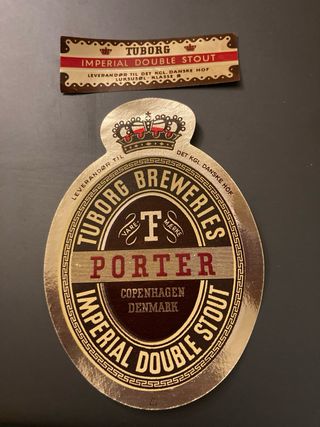 Etichette birra Tuborg nuove da collezione