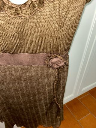 vestito donna marrone