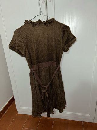 vestito donna marrone