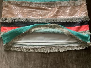 Falda de lentejuelas de Zara talla L