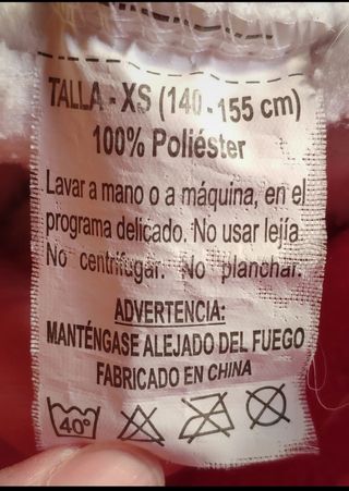 Disfraz unicornio talla XS