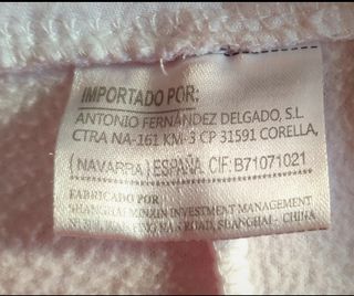 Disfraz unicornio talla XS