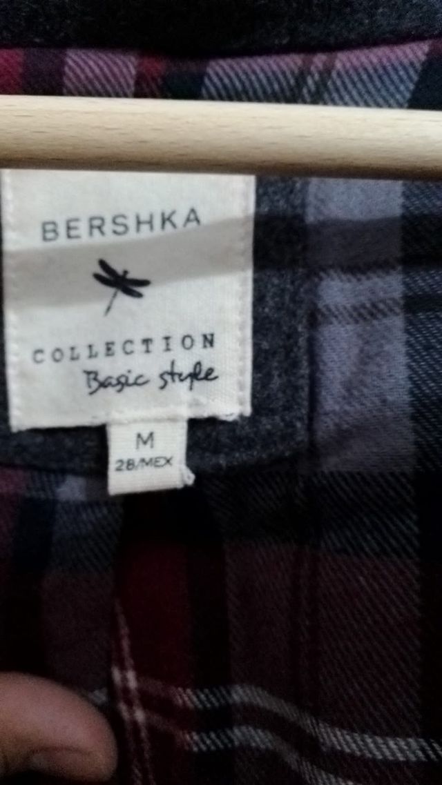 Chaqueta mujer gris bershka