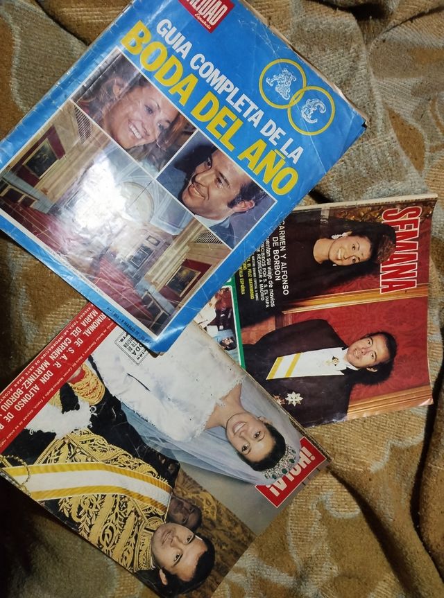 Lote revistas boda Alfonso de Borbón
