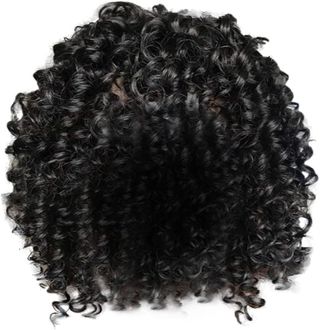 PELUCA DE AFRICANA PELO RIZADO NEGRO + REGALO