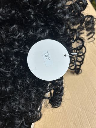 PELUCA DE AFRICANA PELO RIZADO NEGRO + REGALO