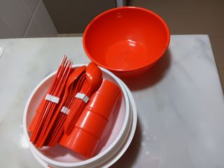 Platos y vasos para ir de camping