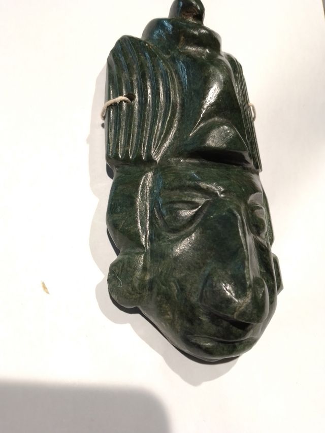 Maschera Maya in giada