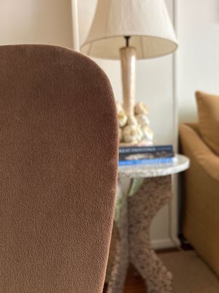 6 Sillas tapizadas de terciopelo marron