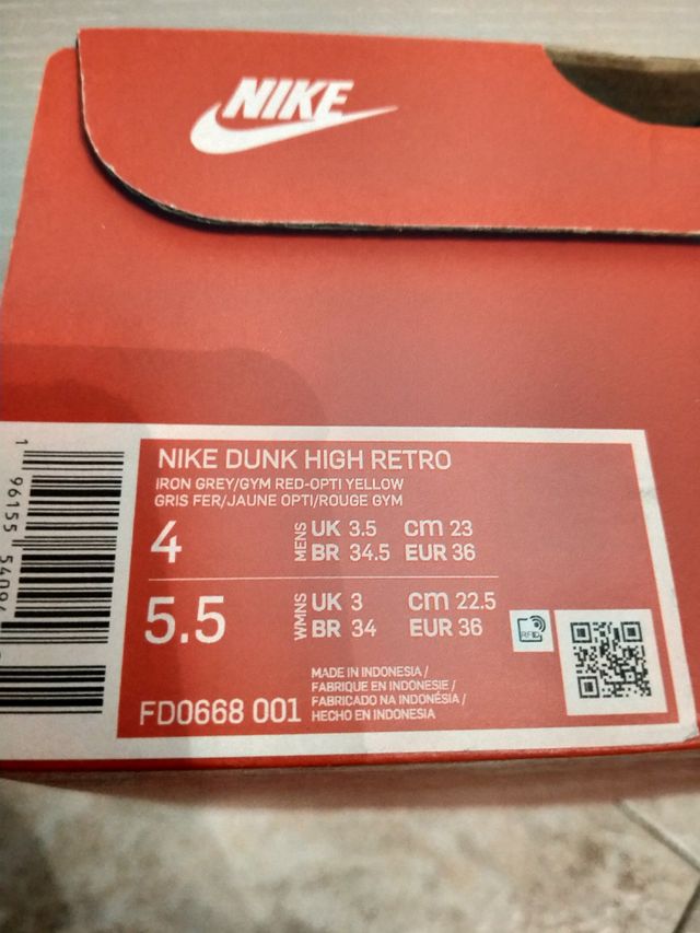 Nike Dunk High Retro 36