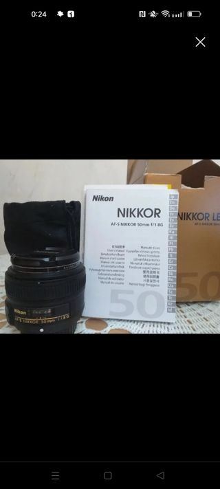Objetivo Nikkor AF-S 50mm 1:18G.