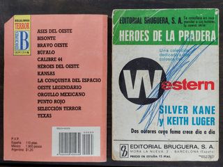 Dos bolsilibros novelas bolsillo