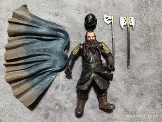 Gimli con capa. 2002. Lotr. Esdla. Marvel ent INC